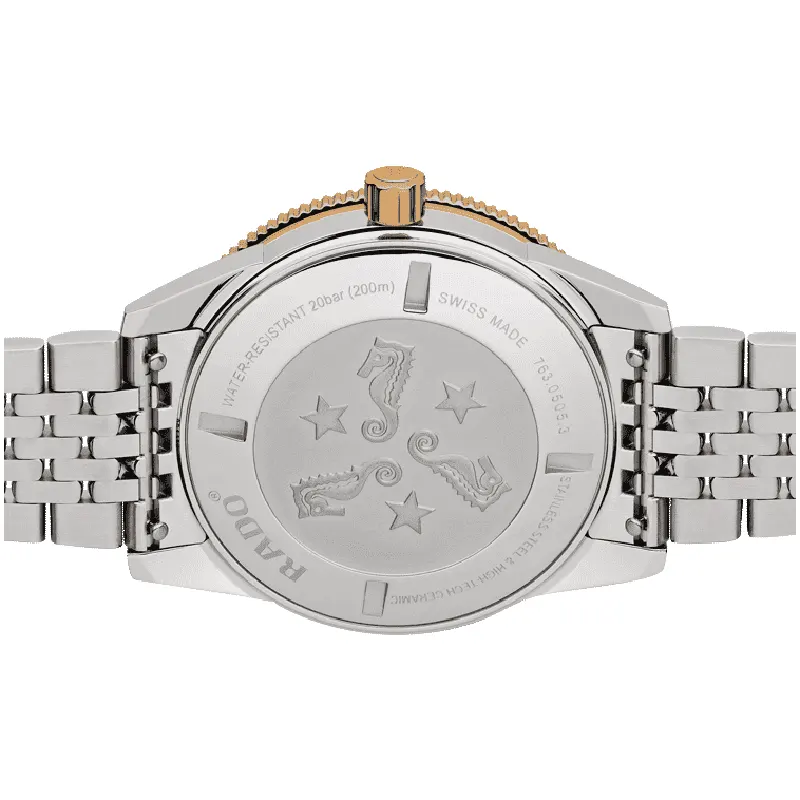 Rado Captain Cook Swiss Automatic Two-tone Ceramic Men's Watch- R32137153